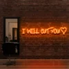 5 I Will Cut You Neon Light