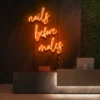 6 Nails Before Males Neon Light