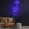 6 Hand of Globe Neon Light