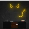6 Devil Horns And Tail Neon Light