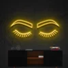 6 Closed Eyebrows Neon Light