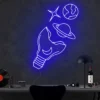 6 Broken Bulb Universe Neon Light