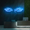 6 Illuminated Watchful Eyes Neon Light