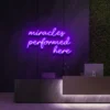 7 Miracles Performed Here Neon Light