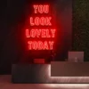 7 You Look Lovely Today Neon Light