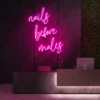 7 Nails Before Males Neon Light