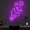7 Broken Bulb Universe Neon Light