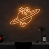 7 Broken Flower Saturn Neon Light