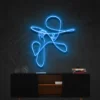 Abstract Person Neon Light