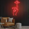 8 Hand of Globe Neon Light