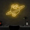 8 Broken Flower Saturn Neon Light