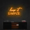 9 Keep It Simple Neon Light