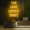 9 You Look Lovely Today Neon Light