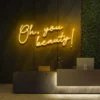 9 Oh, You Beauty Neon Light