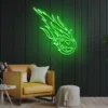 9 Falling Asteroid Neon Light