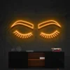 9 Closed Eyebrows Neon Light