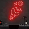 9 Broken Bulb Universe Neon Light