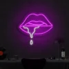 9 Watery Lips Neon Light