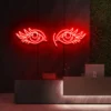 9 Illuminated Watchful Eyes Neon Light