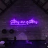 9 Sitters Are Quitters Neon Light
