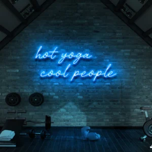 Hot Yoga Cool People Neon Light