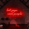 3 Hot Yoga Cool People Neon Light