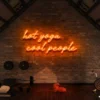 5 Hot Yoga Cool People Neon Light