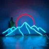 Mountain Sun Neon Sign Light Mountain Sun Neon Sign