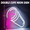 4_converted Double Cup Neon Sign Light