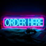 Order Here Neon Sign Light