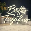 Better Together Neon Sign Light Better Together Neon Sign Light