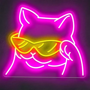 Cool Cat Neon Sign