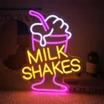 Milkshake Neon Sign Light