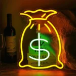 Dollar Neon Sign Light