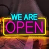 open 2_converted We Are Open Neon Sign Light