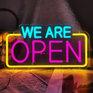 We Are Open Neon Sign Light