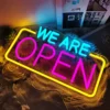 open 5_converted We Are Open Neon Sign Light
