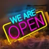 open 6_converted We Are Open Neon Sign Light