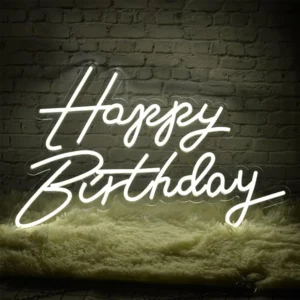 Happy Birthday Neon Sign Light