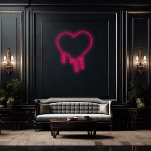 1 Heart Neon Sign Light