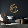 2 Dog Moon Neon Sign Light