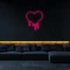 2 Heart Neon Sign Light