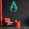 2 Fire Neon Sign Light