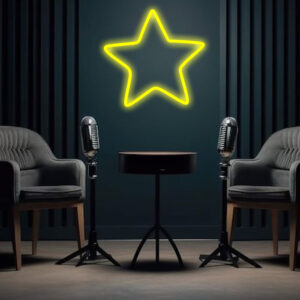 2 Star Neon Sign Light