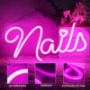 5 Nails Neon Sign Light