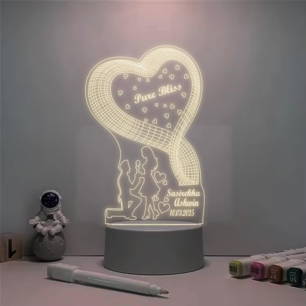 511yf-2VMSL._SL1000_ Personalized 3D LED Lamp – Romantic Couple Design