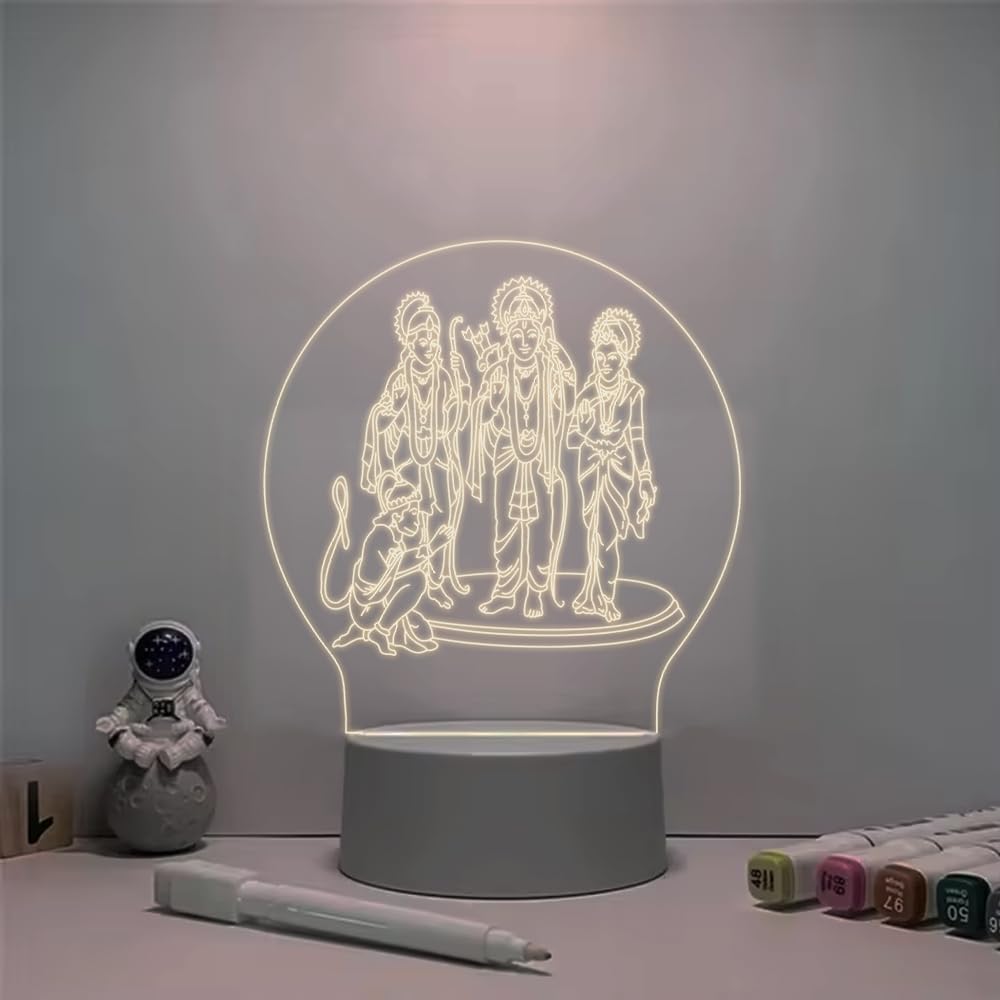 51Ht+i8i6FL._SL1000_ Ram Darbar Night Lamp with Multicolor LED