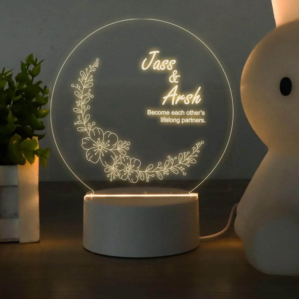 51aZRkVrZxL._SL1000_ Personalized 3D LED Lamp with Greeting