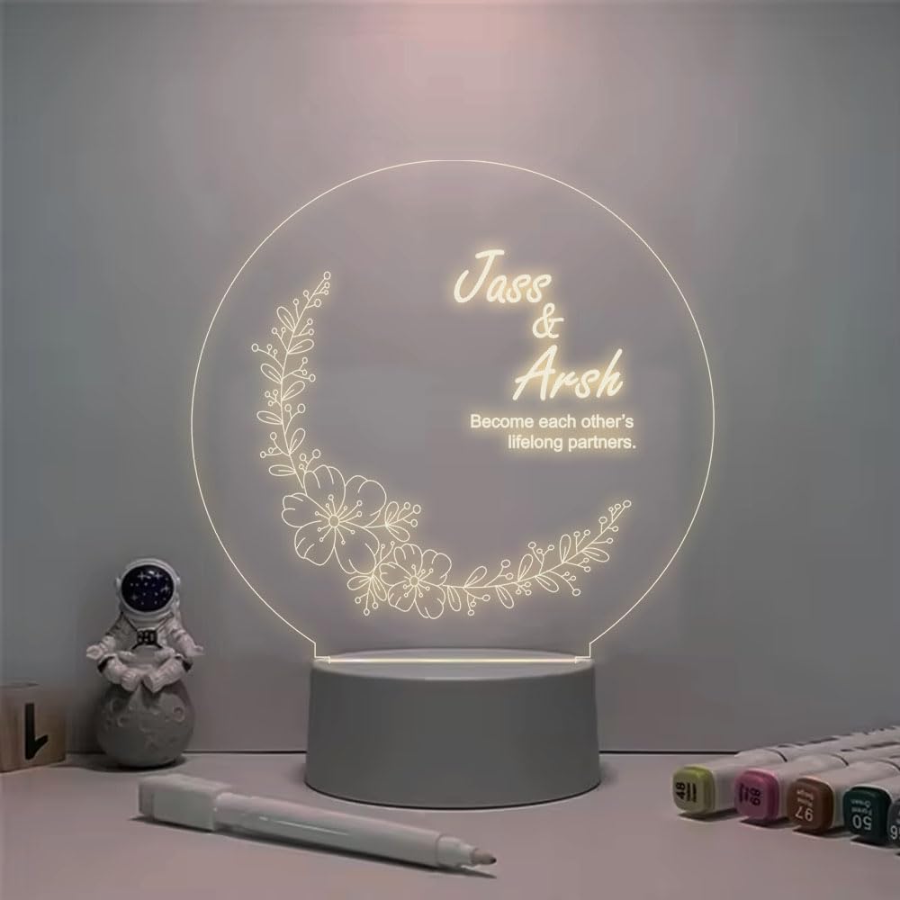 51cMmKRlG5L._SL1000_ Personalized 3D LED Lamp with Greeting