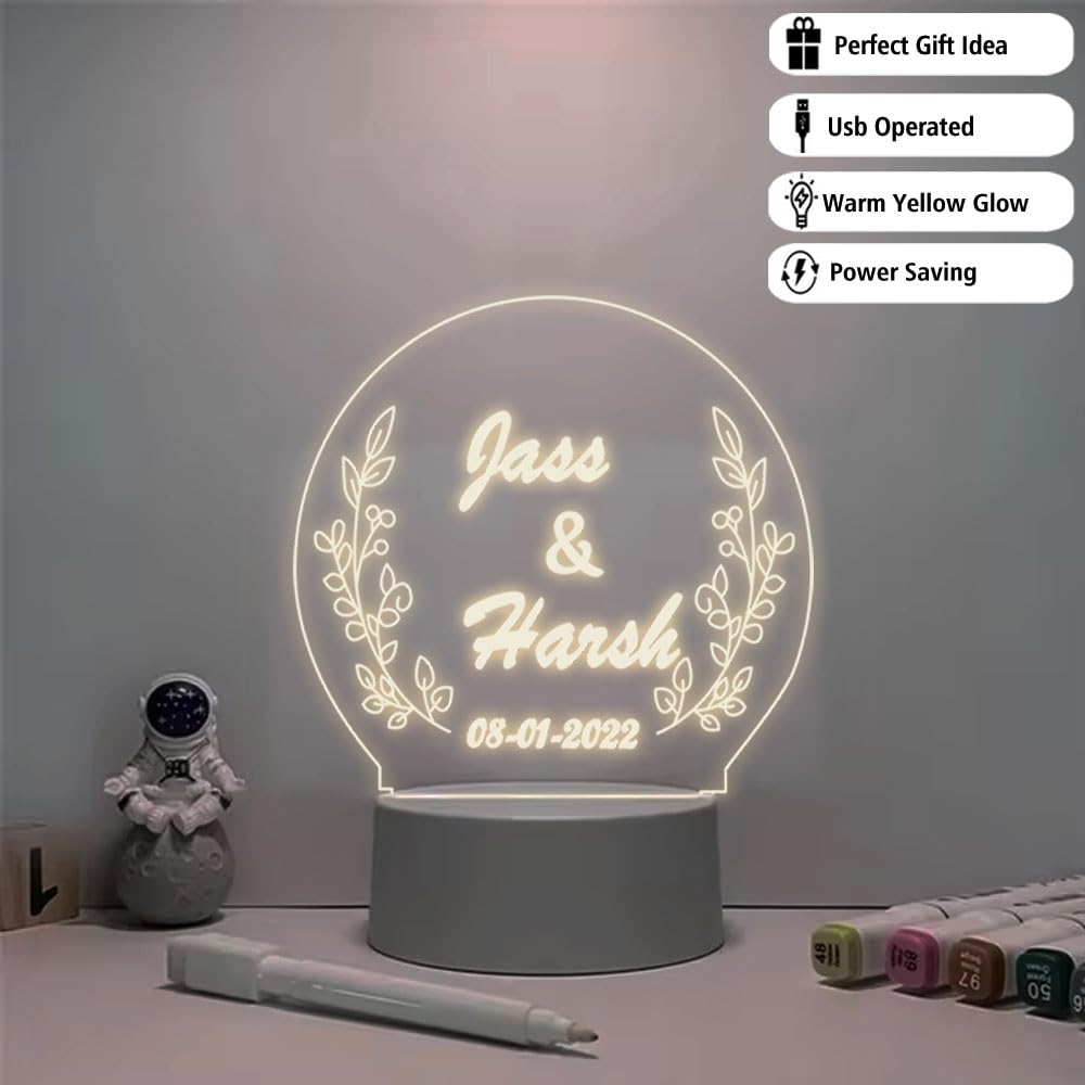 51iKDLlXR6L._SL1000_ Customized Couple 3D Illusion LED Lamp with Name & Date